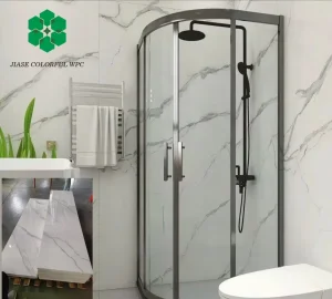 Factory Wholesale Price Waterproof Spc Wall Panels 600*4 for Modern Bathroom Designs