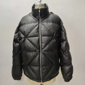 Leather Down Jacket