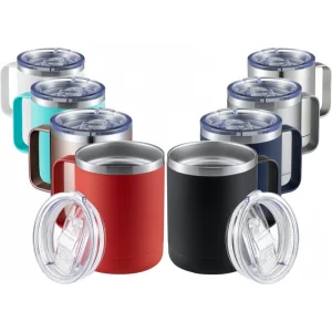 12oz Thermal Coffee Stainless Steel Travel Mug Tumbler with Handle