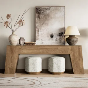 Extra Long Sofa Console Table, Large Farmhouse Wood Behind Couch Table, Modern Accent Entrance Table for Foyer Hallway Entryway
