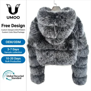 Winter Women Fur Coat Faux Fur Jacket Hooded