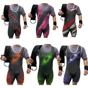 Weightlifting Singlet IPF Approved, Nylon-Spandex Compression Suit for Powerlifting Competition &amp; Gym Training