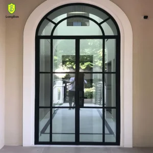 Inswing Wrought Iron French Double Doors - Entry French Door