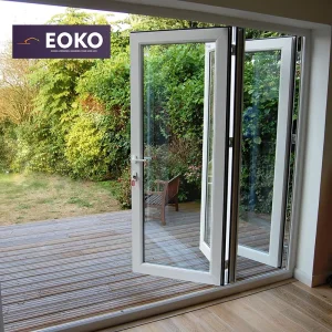 EOKO Commercial Double Glass Folding Aluminum Doors