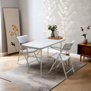 Lightweight White Picnic Table