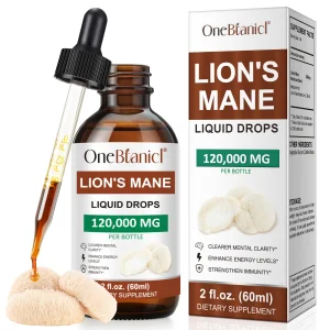 Organic Lion's Mane Mushroom Herbal Plant Extract Drops Brain Energy Improve Memory Lion's Mane Mushroom Extract Drops