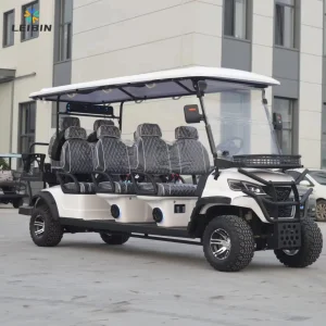 Luxury Design Long-range Battery Life 8 Seater Electric Golf Cart 72 Volt for Golf Courses Resorts Scenic Area Sightseeing