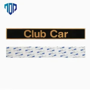 CE Certification 102502601 1014198 Club Car Front Name Plate - Black & Gold Emblem - Fits Precedent Golf Cart Models (2004 & Newer) Manufacturer, Factories