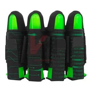 Paintball Harness Pod Pack with Pods Tactical Pod Holder Belt with Pouch Adjustable Waist Belt Paintball Tank Bottle Remote Coil