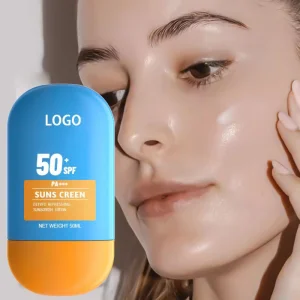 Private Label Custom Logo Sunblock SPF 50 Refreshing Moisturizing UV Protection Sunscreen