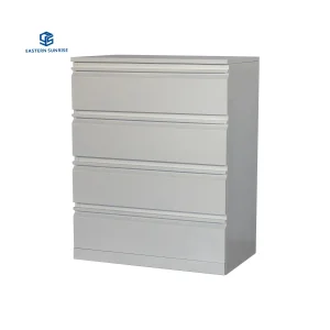 Cajonera 4 Armario de Almacenamiento para Dormitorio Blanco