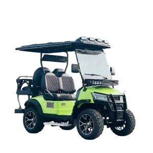 Custom Multifunction Equipped with Ambient Lights and Spotlights Farm Utility off Road Vehicle Gas or Electric Mini Golf Cars 4 Person Golf Cart