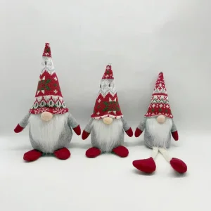 China Holiday Gnome Decorations | Red & White Knit Hat Christmas Gnomes Manufacturer, Suppliers
