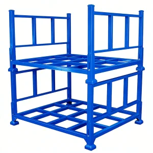 Industrial Foldable Stacking Racks Customizable Heavy Duty Steel Pallet Storage Racking for Warehouse