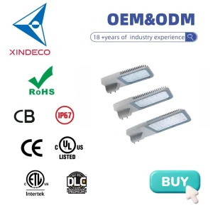 High Lumen Modular LED Street Light IP67 AC 5-Year Warranty Smartthings Aluminum Alloy 150 Beam Angle 5000K Daylight Lighting