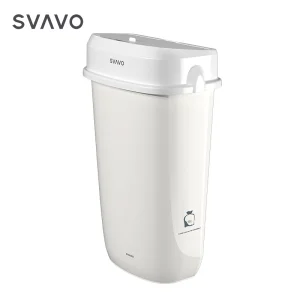 Bathroom Toilet Automatic Lady Sanitary Pad Bin Plastic Waste Bin 12L Nappy Garbage Can Baby Diaper Bucket with Lid Trash Can