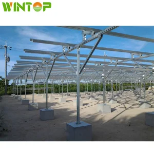 Agricultural Solar Bracket Greenhouse System Easy Install Environ Mentally Friendly