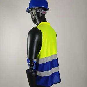 Chaleco Reflectante Transpirable para Ciclismo y Uniforme de Trabajo en Sanidad Antiestático con Cremallera de Gran Tamaño Ropa de Seguridad Personalizable para Construcción