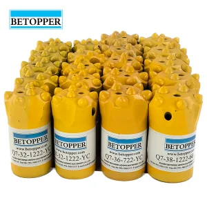 New Design Taper Button Bit for Extremely Hard Rock 30-50mm Diameter 7 11 12 Degree Button Drill Bit for Quatze Quarry