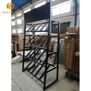 Customized Iron Supermarket Shelves Free Standing Display Rack Tabletop Metal Display Stand for Shelving Hanging Product Display