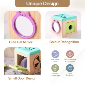 Montessori Educational Toy Natural Wooden Collection for Toddler Cognitive Development