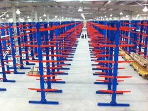 I-Beam Electrostatic Powder Coated Adjustable Cantilever Rack for Long Goods Storage