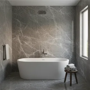 Natural Stone Emperador Grey Hermes Dark Gray Marble Slabs for Home/Hotel