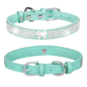 Sparkly Studded Leather Collar