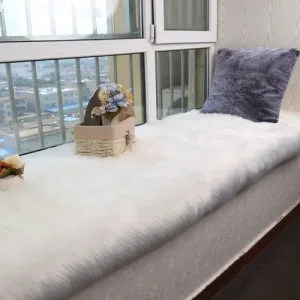 Floor Carpets Acrylic Fiber Plush Faux Rug Living Room