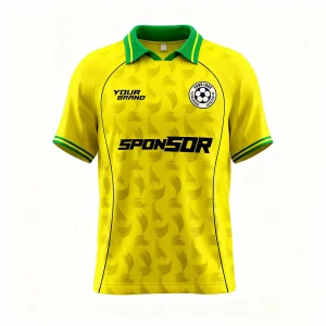 Camiseta Personalizada Boxy de Futebol Vintage com Gola Sublimada Roupas Esportivas Unissex Camisa Retro de Treinamento de Time de Futebol