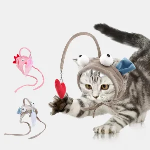 Wholesale Interactive Feather Teaser Wand Cat Toy