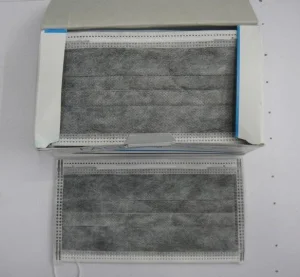 Non Woven Disposable Active Activated Carbon Filter Face Mask