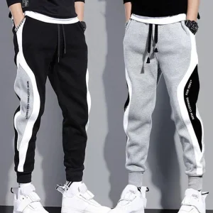 Custom Logo Men's Sports Fitness Joggers Sweatpants Fashion Men Loose Long Style