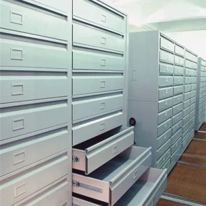 Customized Library Compact Shelving Space-Saving High-Density Book Shelf Manual Mobile Shelving