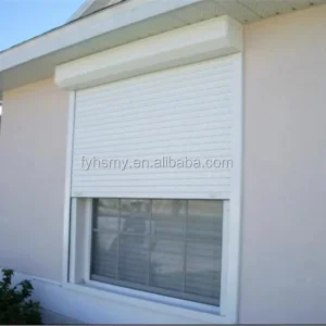 High Quality Customized Size Hurricane-Proof Motorized Aluminum Alloy Window Shutter Modern Industrial Window