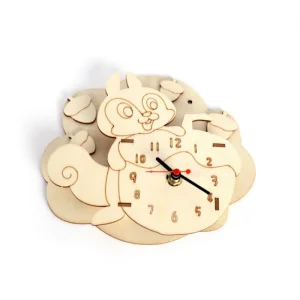 DIY Creative Project Natural Wood Chip Construction Art Wooden Craft