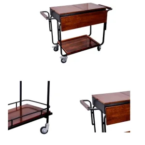 OEM Manufacturer 5 Star Hotel Wood Royal Room Service Delivery Carts