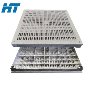Factory Price High Quality Clean Room Conductive Perfortaed Raised Access PVC/HPL Aluminum Panel Anti-Static Floor Flooring