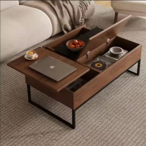 Luxury Wholesale Furniture Living Room Adjustable Lift Top Coffee Table with Hidden Storage Homeoffice Desk