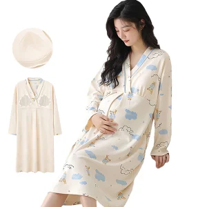 Factory Wholesale/OEM Women's Breast Pads, Pajamas, Pregnant Women's Pajamas, Prenatal and Postpartum Nursing Skirts