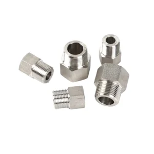 Food Grade 304 Stainless Steel Pressure Gauge Inner and Outer Thread Conversion Joint