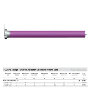 25mm Tubular Motor