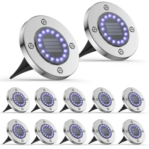 OEM 16 Led Outdoor Solar Garden Ground Lights
