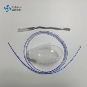 Fushan Factory Medical Silicone Closed Wound Drainage Kit for Pediatric and Adult with Drain Tubes and Trocar CE ISO 100cc 200cc