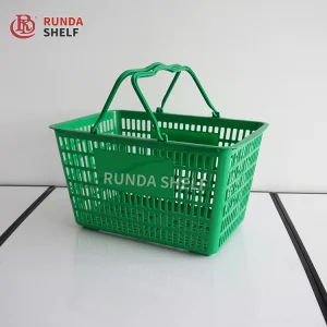 Durable PP Material Plastic Shopping Basket for Hand Shopping in Supermarkets