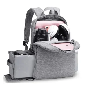 Mochila impermeable para cámara con compartimento para laptop