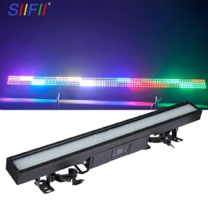 IP65 Waterproof Outdoor DJ Stage Lighting 32+16 RGB Wash Long Strobe Light Fogging Effect Wall Mounted Stage Lighting
