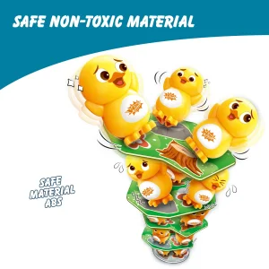 Bulk Wholesale Toy Manufacturer Yellow Duck Stacking Game Kids Educational Interactive Desktop Toy for Children Family Play