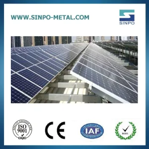 Galvanized Steel Solar Panel Mounting System PV Solar Panel Structure for Ground Solar Power System