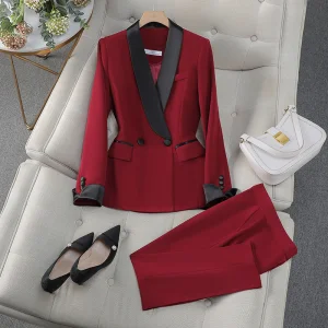 Women Suit Solid Color Two Pieces Sets